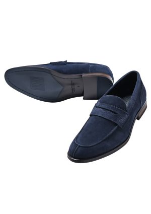 DH suede loafer(Navy) Classic Suede Loafer