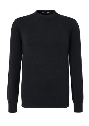 Douglas Hayward Cashmere Crew Black DH Cashmere Crew