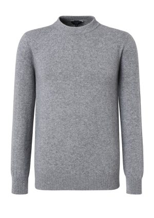 Douglas Hayward Cashmere Crew LT Grey DH Cashmere Crew