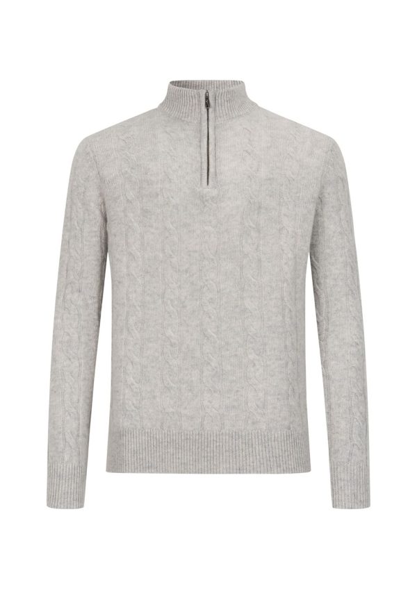 Cashmere Cable Q Zip
