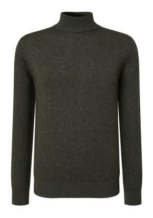 DH Cashmere Turtle Neck-Khaki Cashmere Turtle Neck