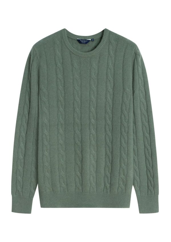 Cashmere Cable Crew Neck