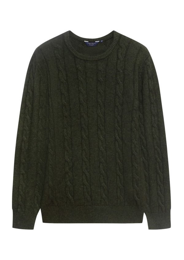 Cashmere Cable Crew Neck