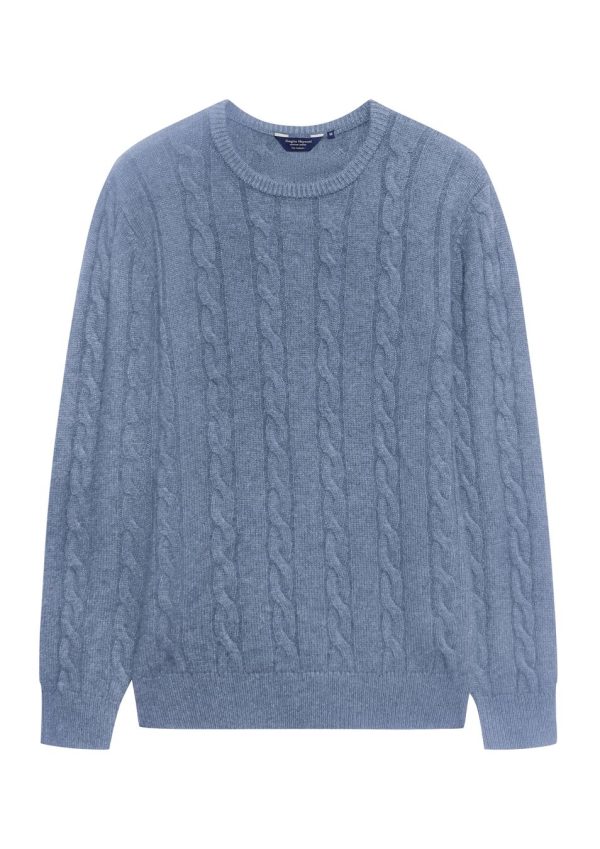 Cashmere Cable Crew Neck