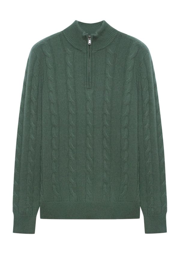 Cashmere Cable Q Zip