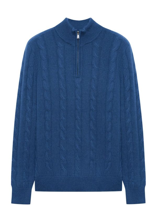 Cashmere Cable Q Zip