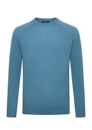 Douglas Hayward Raglan Crew-Duckegg-Front Raglan Crew